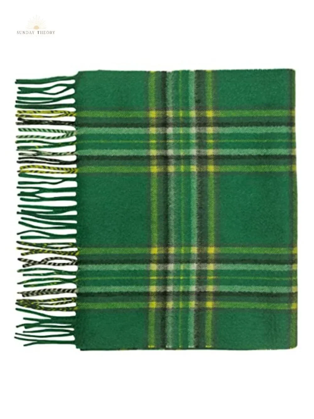 Luxury Cashmere Scarf, Plaid Pattern, 2 Ply, Extra Long, Cold Weather, Dry Clean